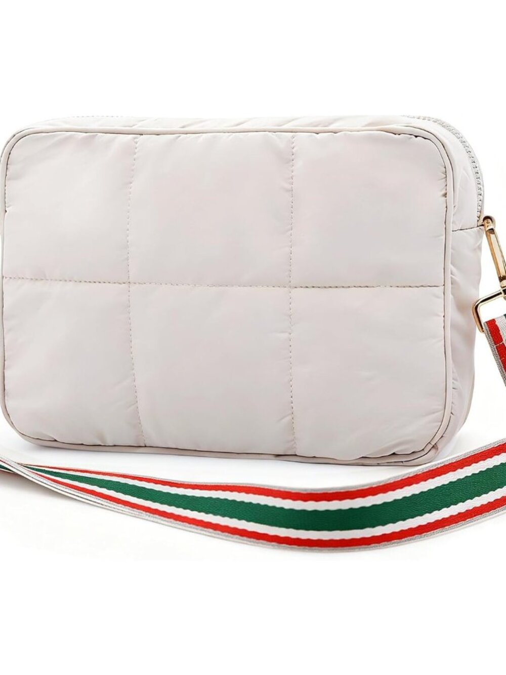 Crossbody Bags for Women Small Puffy Quilted Purses Shoulder Handbags Adjustable